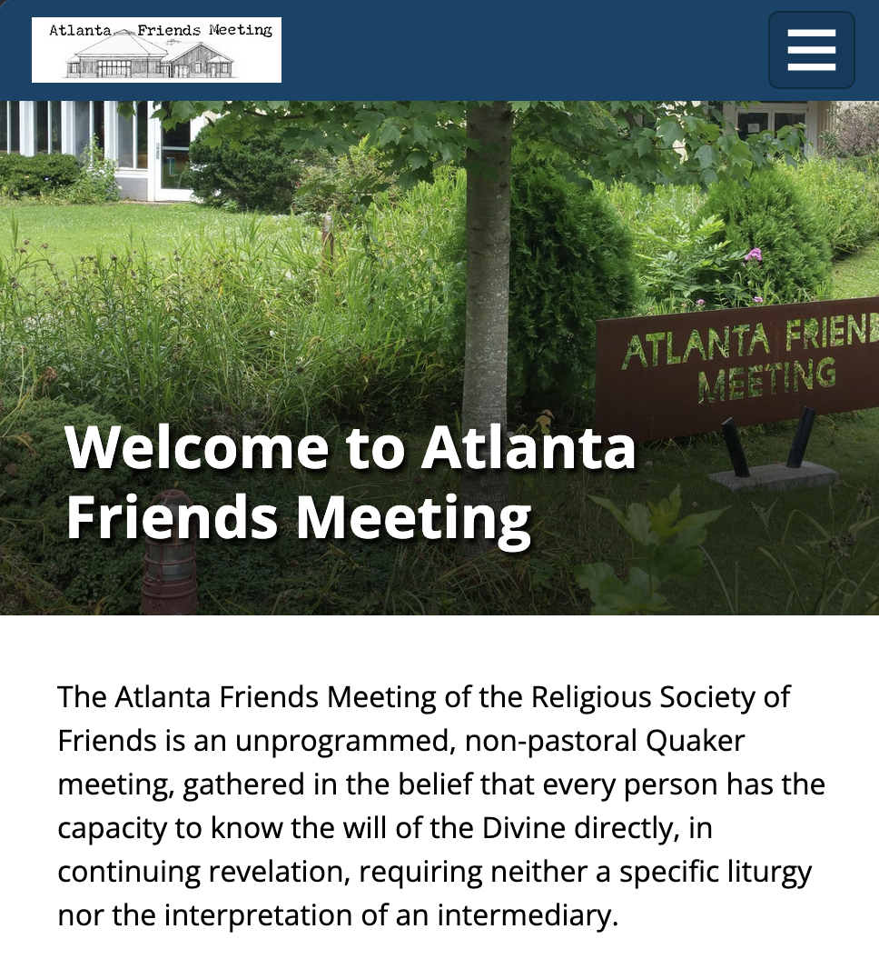 Atlanta Friends Meeting website